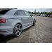 Накладки сплиттеры на пороги на Audi RS3 8V Sedan